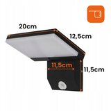  LED spoljašnje zidno svetlo sa senzorom LED/18W/230V IP44 crna | Eponuda.com