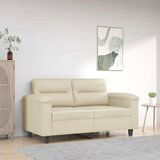 vidaXL Dvosed krem 120 cm umetno usnje | Shoptok.si