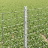 Stup za ogradu 44 pcs Srebrno 80 cm Čelik | shoptok.hr