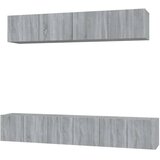  5-dijelni set TV ormarića sivog sonome konstruirano drvo | shoptok.hr
