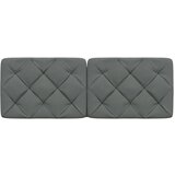 vidaXL Vzglavna stranica temno siva 140 cm blago | Shoptok.si