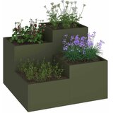  Vrtna saksija Maslinovo zelena 80 x 80 x 60 cm Čelik | Eponuda.com