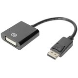 Digitus DisplayPort/DVI kabel DisplayPort vtič, DVI-I 24+5-polna vtičnica 0.15 m črna DB-340414-001-S dvojno oklopljen, zaščiten DisplayPort kabel, (20416885) Cene