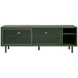 Unique Furniture Temno zelena kovinska TV omarica 160x55 cm Veep – | Shoptok.si