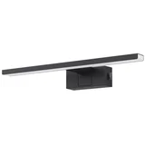 led kupaonska zidna lampa, green tech, crna, 560 lm, 8W, 4000 k, IP44, 40 cm