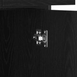  Komoda Crni hrast 70x30x80 cm Igrački drvo i čelik | shoptok.hr
