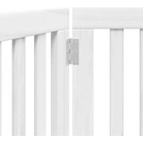  Vrata za pse s 3 panela sklopiva bijela 150 cm od drva topole | shoptok.hr