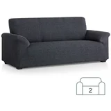 Raztegljiva stretch prevleka za dvosed - kavč 130-180 cm črno/bela (siva) EU kvaliteta