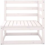  Sedežna garnitura 6-delna bela trdna borovina | Shoptok.si