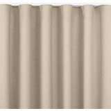  Curtain CARMENA color beige style classic transparent wave tape 7 cm braid 220x245 HOMEDE | shoptok.hr