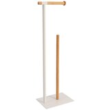 Tendance Držač toaletnog papira metal/bambus, bijeli Cijene
