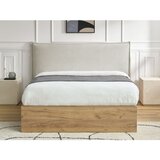 Bobochic Paris Krem podstavljeni tapecirani/od iverice bračni krevet s prostorom za odlaganje s podnicom 180x200 cm Charlie – | shoptok.hr