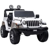  Licencirani auto na akumulator Jeep Rubicon 4x4 - bijeli | shoptok.hr