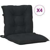  Set jastučića za nisku stolicu 4 pcs Melange crna | Eponuda.com