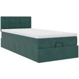 vidaXL Okvir kreveta s madraca tamnozeleni 90x190cm baršunasti | shoptok.hr