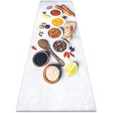 RugsX Preproge ANDRE 3343 pralna preproga Začimbe, kuhinja, prot 80x200 cm Srebrna | Shoptok.si