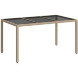  Stol za vrt Bež 150 x 90 x 75 cm poliratan | shoptok.hr