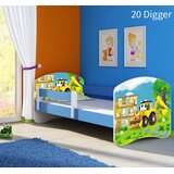  Dječji krevet ACMA s motivom, bočna plava 180x80 cm 20 Digger | shoptok.hr