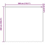  Čipkasta zavjesa sa zavjesama Bijelo 260 x 300 cm Poliester | shoptok.hr