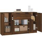  Komode 3 kom boja smeđeg hrasta od konstruiranog drva | shoptok.hr