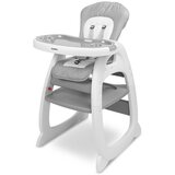 CARETERO Stol za hranjenje 2 v 1 homme siva | Shoptok.si