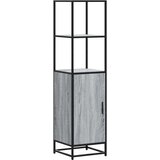 vidaXL Visoka ploča siva Sonoma Konstruirano drvo i metal | shoptok.hr