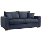 Bobochic Paris Temno modra raztegljiva sedežna garnitura iz rebrastega žameta 225 cm Augustin – | Shoptok.si