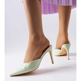 Gemre Green high-heeled mules Drainer | Shoptok.si