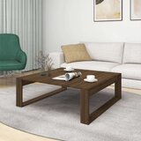  Stolić za kavu boja hrasta 100x100x35 cm od konstruiranog drva | shoptok.hr