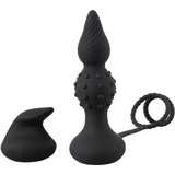 Rebel RC Butt Plug with Cock & Ball Rings Black | shoptok.hr