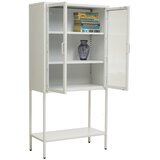 Premier Housewares Bela jeklena vitrina 75x150x35 cm Acier – | Shoptok.si