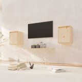 Maison Chic Stenska omarica - Zidna omarica 2 kosa 30x30x40 cm trdna borovina iu21, (22062368) | Shoptok.si