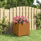 Maison Chic Cvetlično korito - Cvetlični Lonec z nogami zarjavelo 32x30x33 cm corten jeklo, (21788865) | Shoptok.si