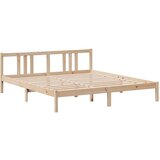  Knjižna postelja brez vzmetnice 180x200 cm trdna borovina | Shoptok.si