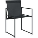 vidaXL 11-dijelni vrtni blagovaonski set crni od tekstilena | shoptok.hr