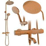 Rea Set za prhanje in kopalno kad Lungo Copper s termostatom | Shoptok.si