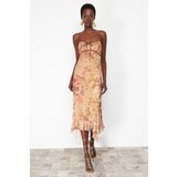 Trendyol Multicolored Floral Print Ruffle Tulle Dress | Shoptok.si