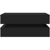  Stolić za kavu s LED svjetlima crni 90 x 50 x 40 cm | shoptok.hr