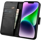 ICARER 2v1 usnjena preklopna torbica za iPhone 14 Plus Anti-RFID črna denarnica, (21522071) Cene