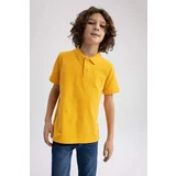 DEFACTO Boy Regular Fit Polo Neck Pique Short Sleeved Polo T-Shirt