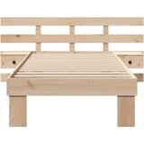 vidaXL Konstrukcija postelje Rjava 90 x 190 cm Masivno borovo les | Shoptok.si
