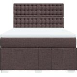 vidaXL Krevet s oprugama i madracem tamnosmeđi 160x200 cm tkanina | shoptok.hr