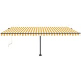  Automatska tenda sa senzorom LED 500x300 cm žuto-bijela | shoptok.hr