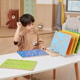 Viga ploča za grafomotoriku - učenje crtanja uzoraka - zelena | shoptok.hr