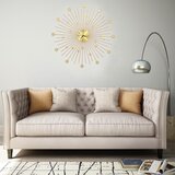 vidaXL Zidni sat metalni 70 cm zlatni Cijene