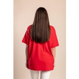 Fenzy Majica S Okruglim Izrezom Plus Veličine, Crvena | shoptok.hr