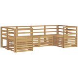  Set vanjskih sofa 6 pcs Bijela 245 x 126,5 x 73 cm | shoptok.hr