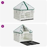  4-panelni ogradni igralište za pse s krovom 122 x 106 5 x 82 cm - s krovom i podlogom 122 x 106 5 x 82 cm | shoptok.hr