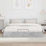  Otomanski krevet Betonsko Siva 160 x 200 cm Konstrukcijsko drvo | Eponuda.com