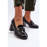 S. BARSKI Women's Black Patent Leather Pumps with Stiletto Heel D&A | Eponuda.ba